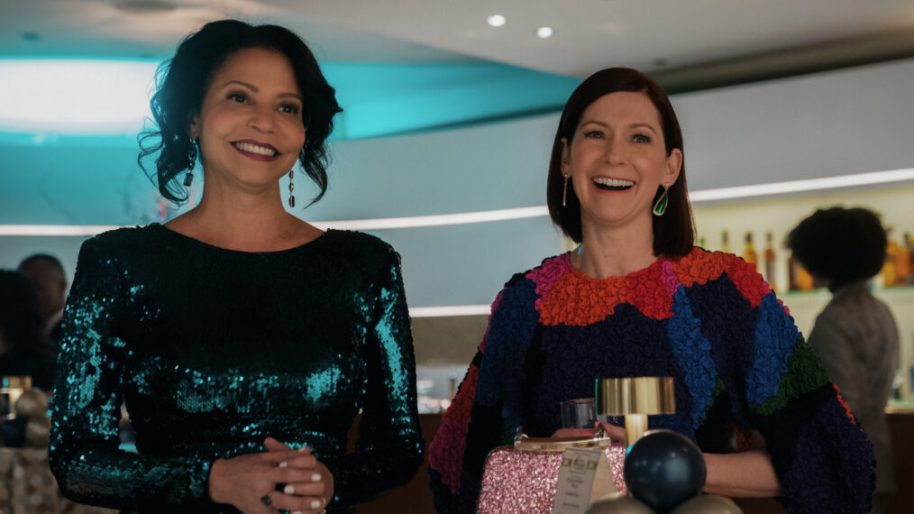 Gloria Reuben as Claudia Pace Wagner and Carrie Preston as Elsbeth Tascioni — 'Elsbeth' Episode 4