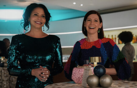 Gloria Reuben as Claudia Pace Wagner and Carrie Preston as Elsbeth Tascioni — 'Elsbeth' Episode 4