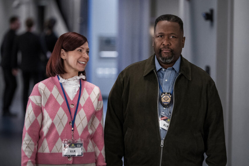 Carrie Preston as Elsbeth Tascioni and Wendell Pierce as Captain Wagner — 'Elsbeth' Episode 5