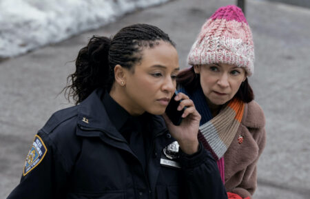 Carra Patterson as Kaya Blanke and Carrie Preston as Elsbeth Tascioni in 'Elsbeth' Season 1 Episode 6 