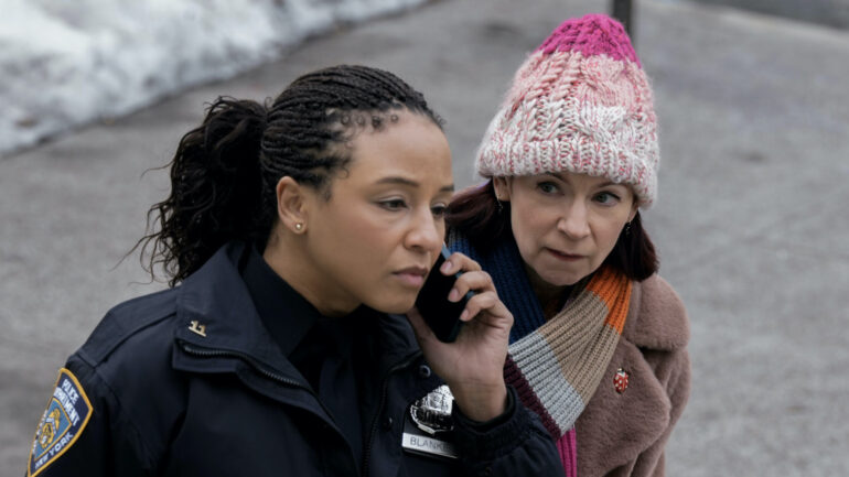 Carra Patterson as Kaya Blanke and Carrie Preston as Elsbeth Tascioni in 'Elsbeth' Season 1 Episode 6 