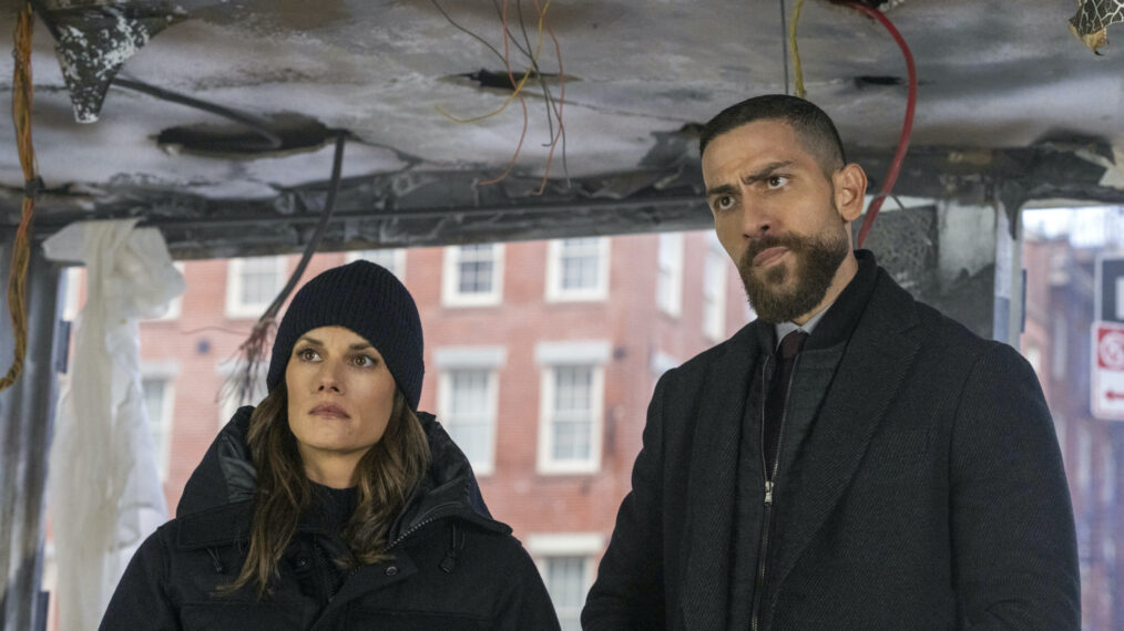 Missy Peregrym as Special Agent Maggie Bell and Zeeko Zaki as Special Agent Omar Adom ‘OA’ Zidan — 'FBI' Season 6 Episode 7