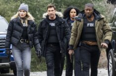 Shantel VanSanten as Special Agent Nina Chase, Dylan McDermott as Supervisory Special Agent Remy Scott, Roxy Sternberg as Special Agent Sheryll Barnes, and Edwin Hodge as Special Agent Ray Cannon in 'FBI: Most Wanted' Season 5 Episode 5 'Desperate'