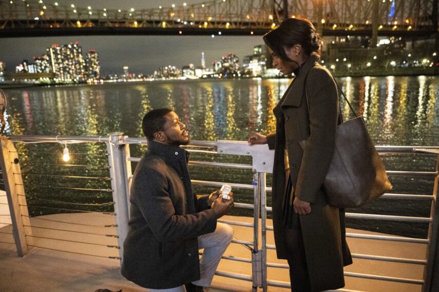 Edwin Hodge as Special Agent Ray Cannon and Caroline Harris as Cora Love in 'FBI: Most Wanted' Season 5 Episode 9 "The Return"