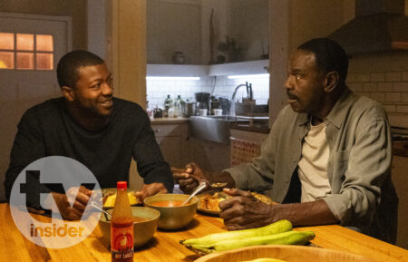 Edwin Hodge as Special Agent Ray Cannon and Steven Williams as Ray Cannon Sr. in 'FBI: Most Wanted' Season 5 Episode 9 