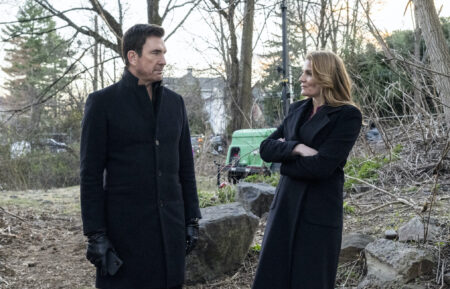 Dylan McDermott as Supervisory Special Agent Remy Scott and Susan Misner as Abby Deaver in 'FBI: Most Wanted' Season 5 Episode 10 