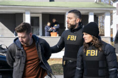 Sam Duffy as Clinton Payne, Zeeko Zaki as Special Agent Omar Adom ‘OA’ Zidan, and Missy Peregrym as Special Agent Maggie Bell in 'FBI' Season 6 Episode 8