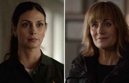 Morena Baccarin as Mickey Fox and Diane Farr as Sharon Leone — 'Fire Country' Season 2 Episode 6 