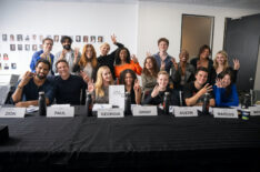 Nathan Mitchell as Zion, Dan Beirne as Nick, Raymond Ablack as Joe, Scott Porter as Paul, Sabrina Grdevich as Cynthia, Brianne Howey as Georgia, Jennifer Robertson as Ellen, Karen LeBlanc as Lynette, Antonia Gentry as Ginny, Katie Douglas as Abby, Ben Caldwell as Young Gil, Diesel La Torraca as Austin, Tameka Griffiths as Bracia, Felix Mallard as Marcus, Chelsea Clark as Norah, Sara Waisglass as Maxine, Nikki Roumel as Young Georgia at the 'Ginny & Georgia' Season 3 table read