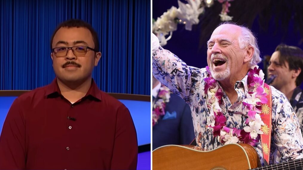 Jeopardy! contestant Ferdinand and Jimmy Buffett