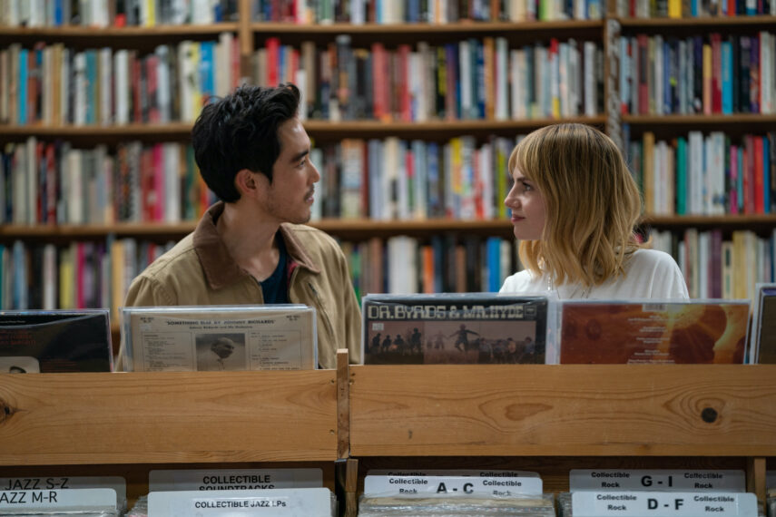 Justin H. Min and Lucy Boynton in 'The Greatest Hits'