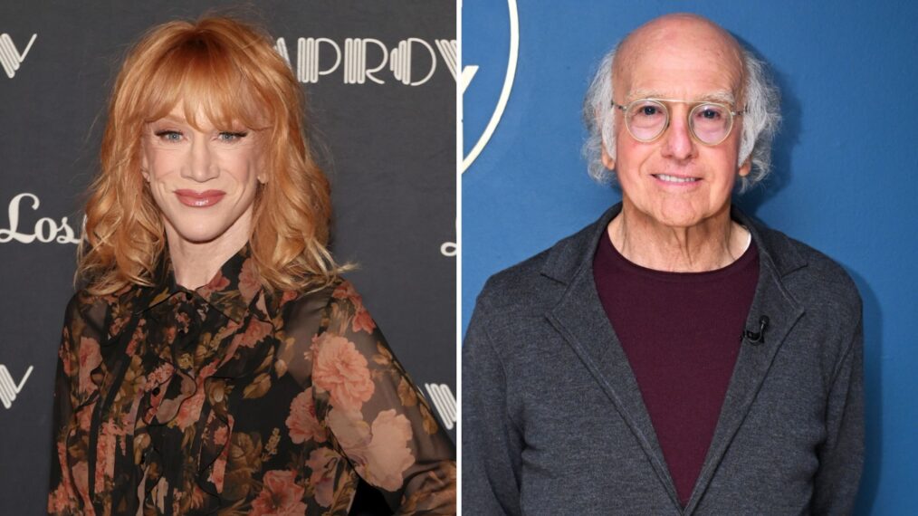 Kathy Griffin and Larry David