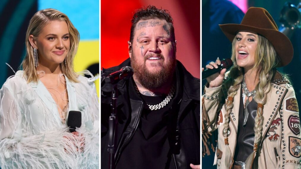 Kelsea Ballerini, Jelly Roll, and Lainey Wilson at CMT Awards