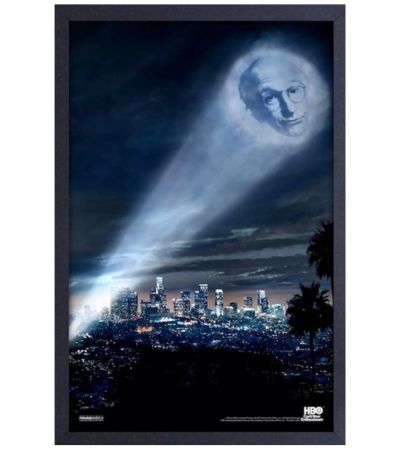 Larry David Bat Signal Poster