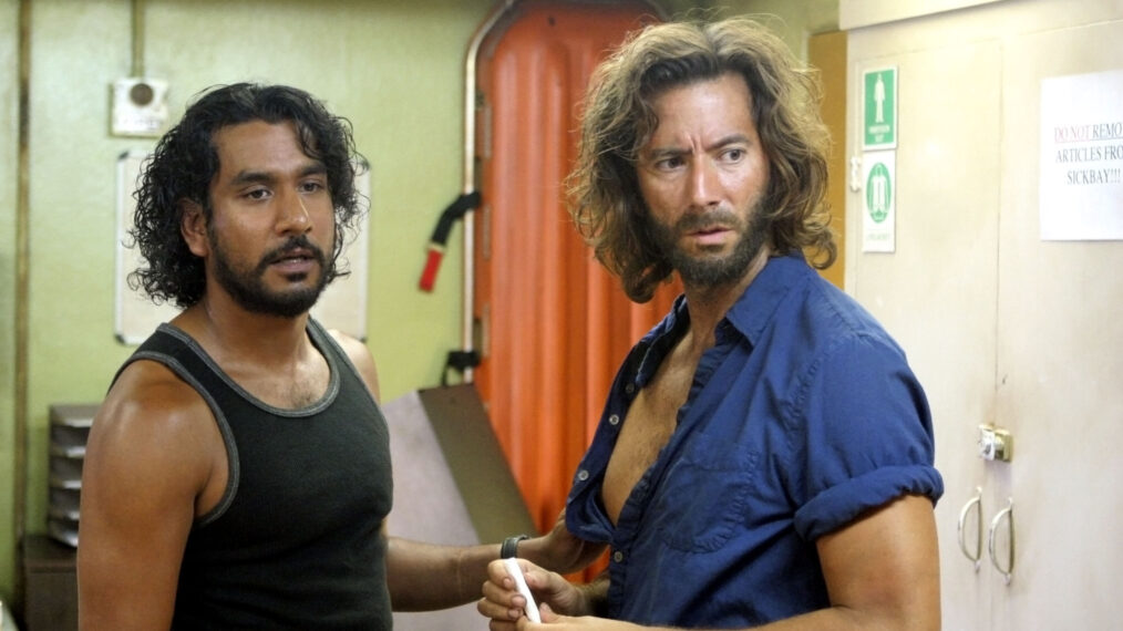 Naveen Andrews as Sayid and Henry Ian Cusick as Desmond in 'Lost'