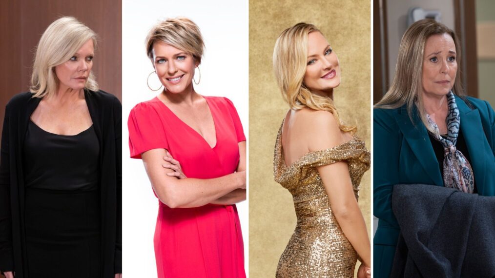 Maura West as Ava on 'General Hospital,' Arianne Zucker as Nicole on 'Days of our Lives,' Sharon Case as Sharon on 'The Young and the Restless,' and Genie Francis as Laura on 'General Hospital'