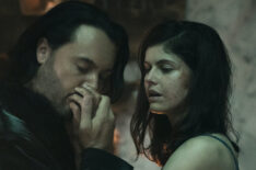 Jack Huston as Lasher and Alexandra Daddario as Dr. Rowan Fielding in the 'Mayfair Witches' Season 1 finale