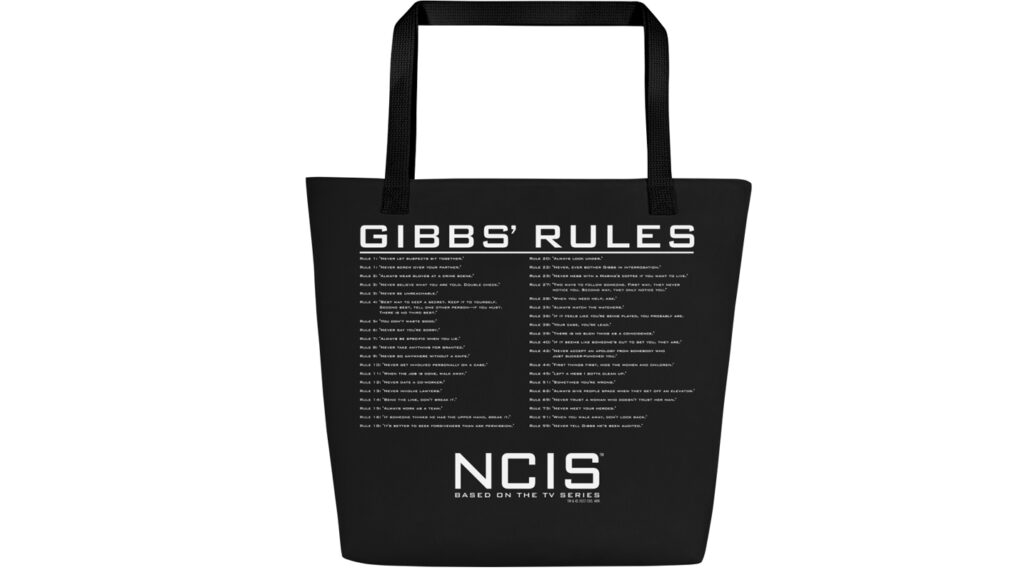 NCIS Gibbs Rules tote bag