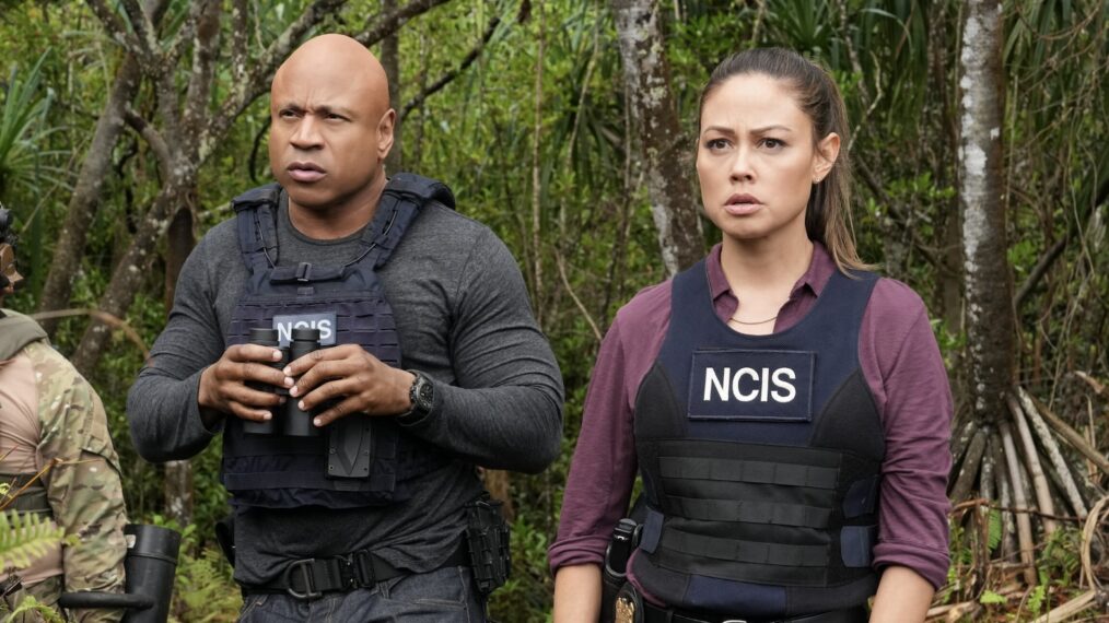 LL Cool J as Sam Hanna and Vanessa Lachey as Jane Tennant in 'NCIS: Hawai'i' Season 3 Episode 2 