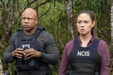 LL Cool J as Sam Hanna and Vanessa Lachey as Jane Tennant in 'NCIS: Hawai'i' Season 3 Episode 2 'Crash and Burn'