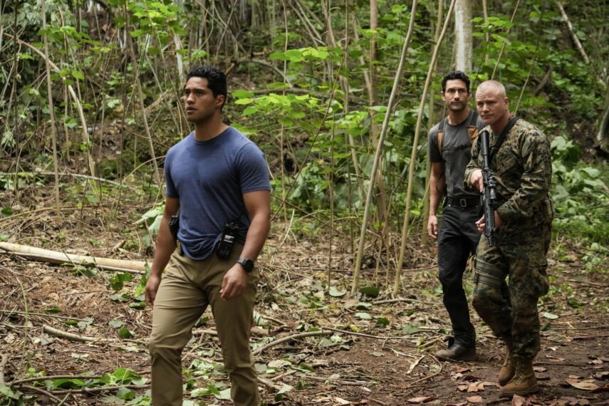 Alex Tarrant as Kai Holman and Noah Mills as Jesse Boone — 'NCIS: Hawai'i' Season 3 Episode 7 "The Next Thousand"
