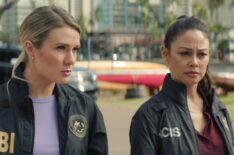 Tori Anderson as Kate Whistler and Vanessa Lachey as Jane Tennant in 'NCIS: Hawai'i' Season 3 Episode 8 'Into Thin Air'