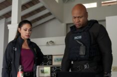 Vanessa Lachey as Jane Tennant and LL Cool J as Sam Hanna in 'NCIS: Hawai'i' Season 3 Episode 9 'Spill the Tea'