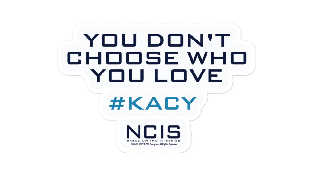 You Don't Choose Who You Love NCIS Sticker