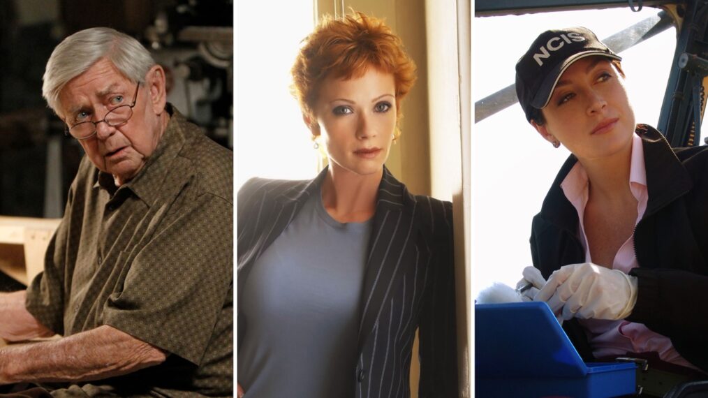 (L-R) Ralph Waite, Lauren Holly, and Sasha Alexander in 'NCIS'