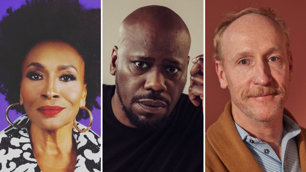 (L-R) Jenifer Lewis, Malcolm Barrett, and Matt Walsh headshots for 'Not Dead Yet' Season 2