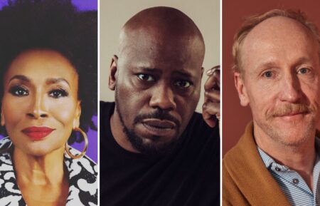 (L-R) Jenifer Lewis, Malcolm Barrett, and Matt Walsh headshots for 'Not Dead Yet' Season 2