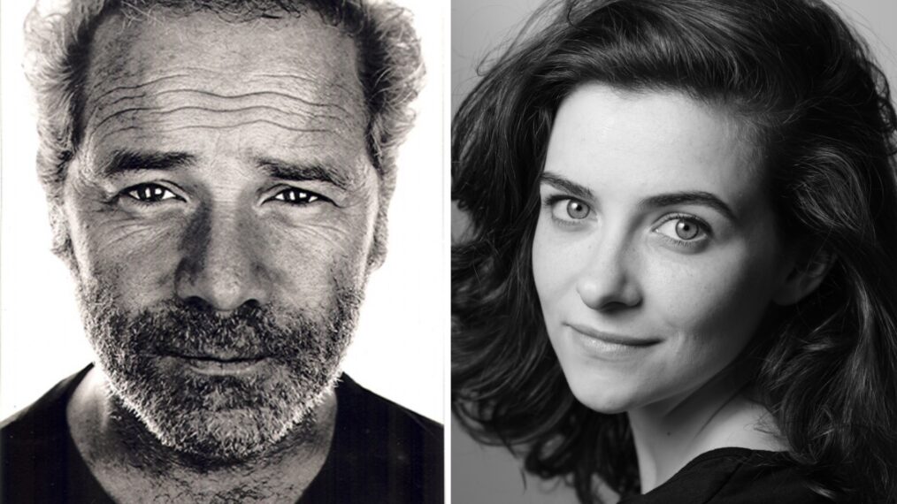 Peter Mullan headshot (L), Sara Vickers headshot (R) for 'Outlander: Blood of My Blood'