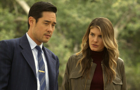 Raymond Lee as Dr. Ben Song, Caitlin Bassett as Addison in 'Quantum Leap' - Season 2