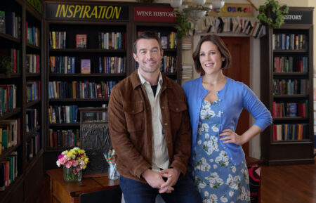 Robert Buckley and Erin Krakow in 'Blind Date Book Club'