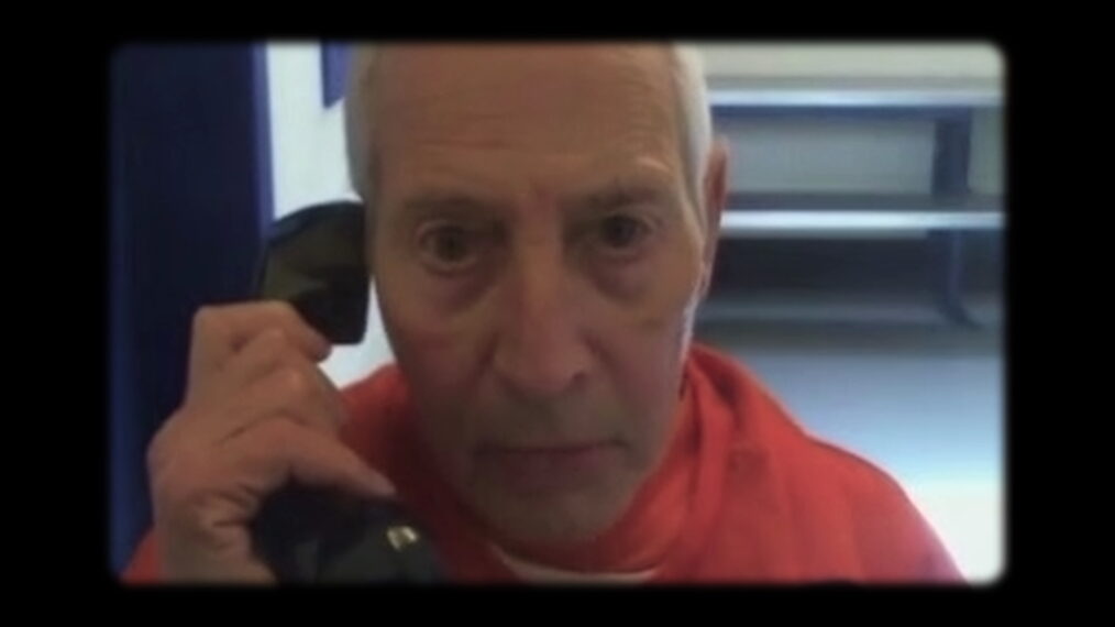 Robert Durst talks on a phone in prison in 'The Jinx - Part 2'