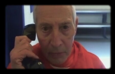Robert Durst talks on a phone in prison in 'The Jinx - Part 2'