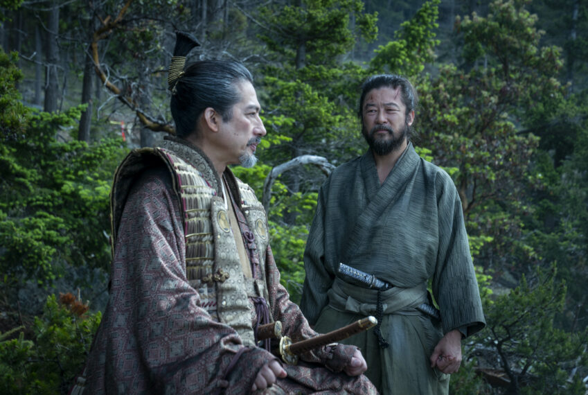 Hiroyuki Sanada as Yoshii Toranaga, Tadanobu Asano as Kashigi Yabushige in 'Shōgun' Episode 10, 'A Dream of a Dream'