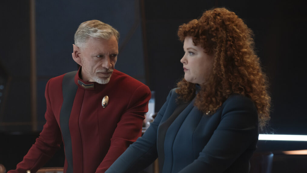 Callum Keith Rennie as Rayner and Mary Wiseman as Tilly — 'Star Trek: Discovery' Season 5 Episode 3 