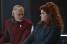 Callum Keith Rennie as Rayner and Mary Wiseman as Tilly — 'Star Trek: Discovery' Season 5 Episode 3 'Jinaal'
