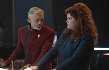 Callum Keith Rennie as Rayner and Mary Wiseman as Tilly — 'Star Trek: Discovery' Season 5 Episode 3 