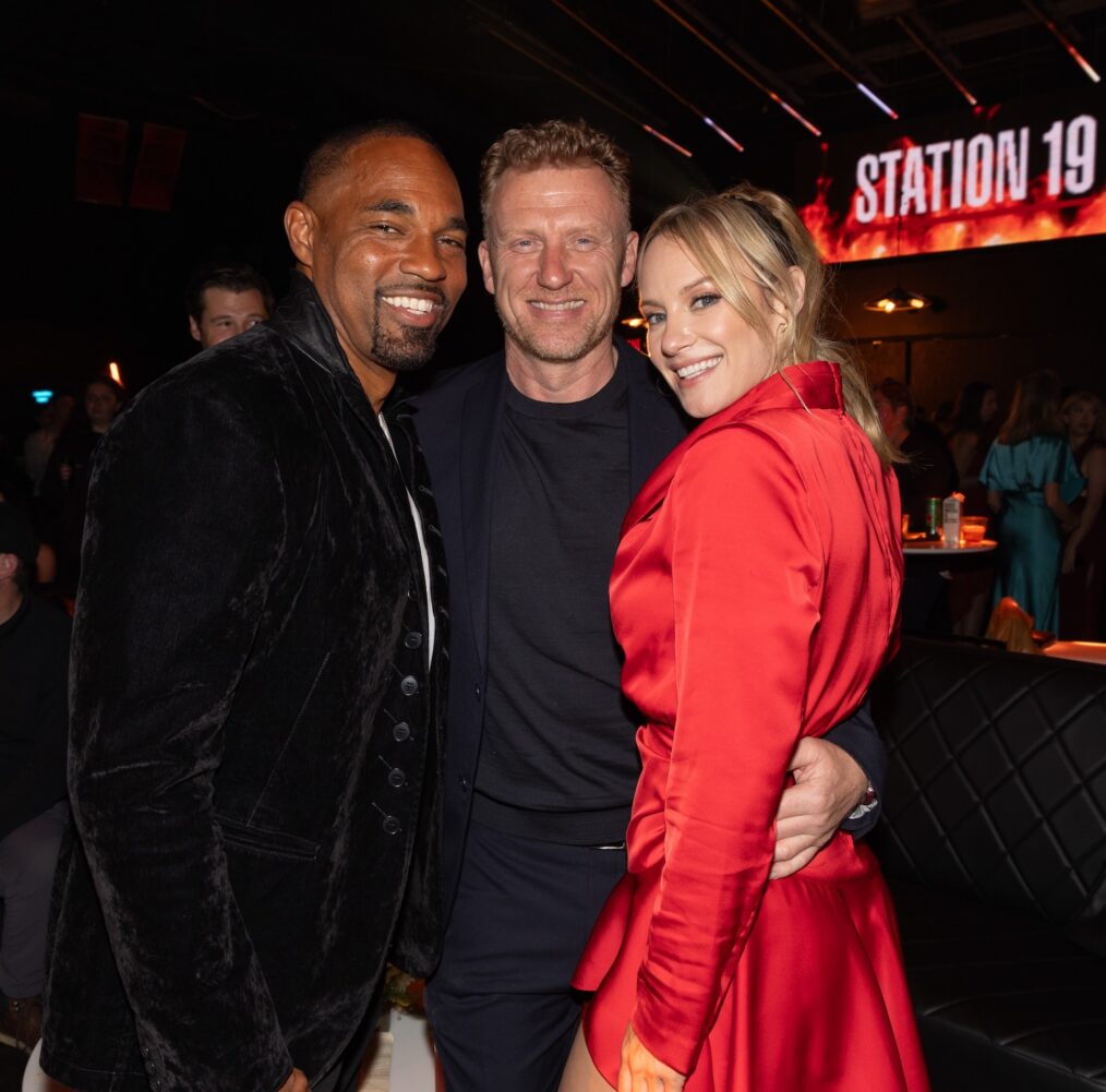 Jason George, Kevin McKidd, and Danielle Savre at the 'Station 19' Wrap Party