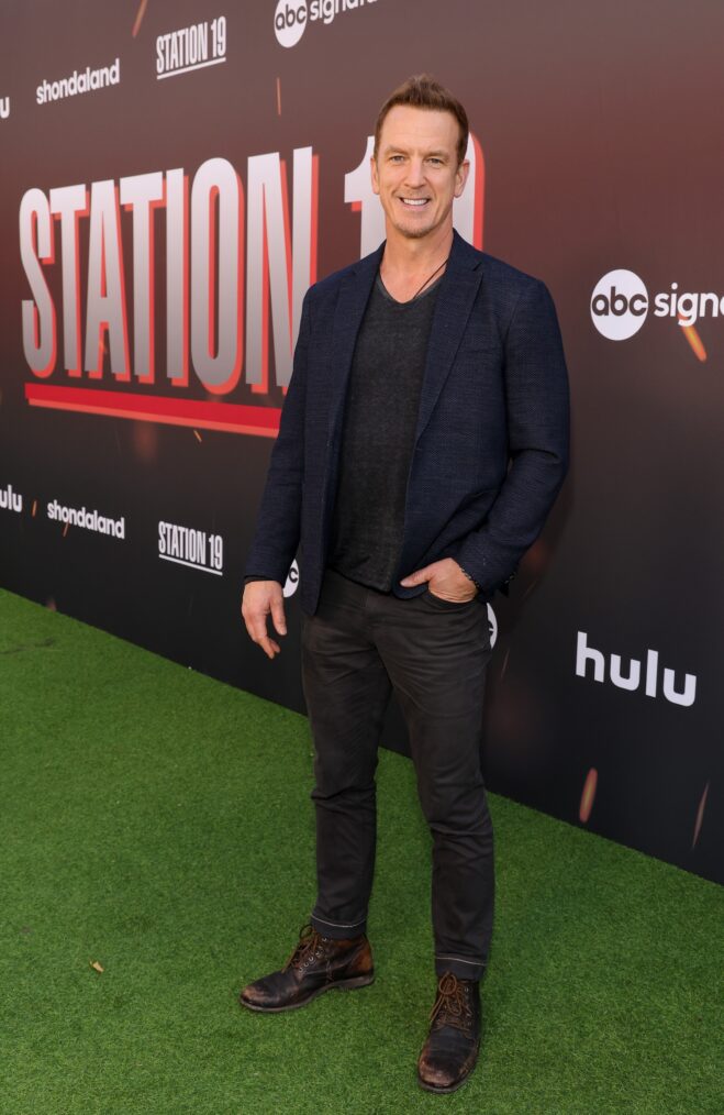 Josh Randall at the 'Station 19' Wrap Party