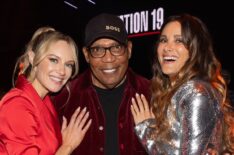 Danielle Savre, Paris Barclay, and Stefania Spampinato at the 'Station 19' Wrap Party