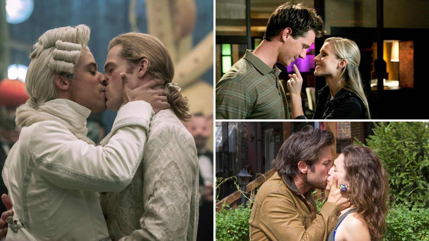 Jacob Anderson and Sam Reid in 'Interview With the Vampire'; Jason Dohring and Kristen Bell in 'Veronica Mars'; Justin Chatwin and Emmy Rossum in 'Shameless'