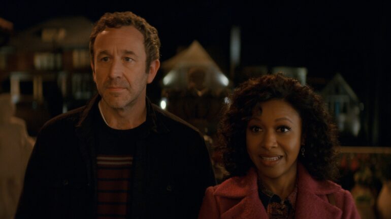 Chris O'Dowd as Dusty and Gabrielle Dennis as Cass in 'The Big Doo Prize' Season 2 Episode 2
