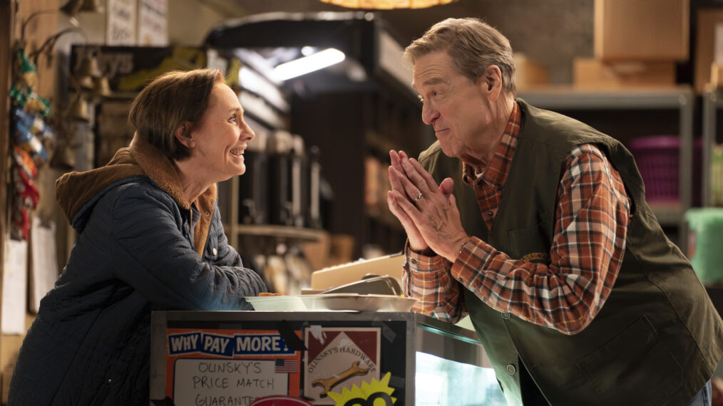 Laurie Metcalf and John Goodman in the 100th episode of 'The Conners'
