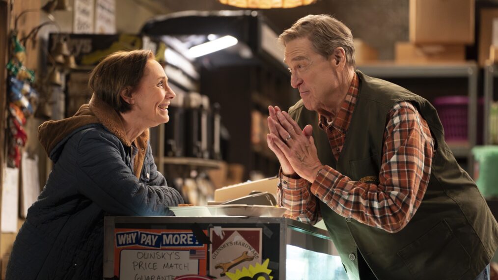 Laurie Metcalf and John Goodman in The Conners' 100th Episode