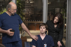 Richard Schiff, Freddie Highmore, and Paige Spara in 'The Good Doctor' Season 7 Episode 6