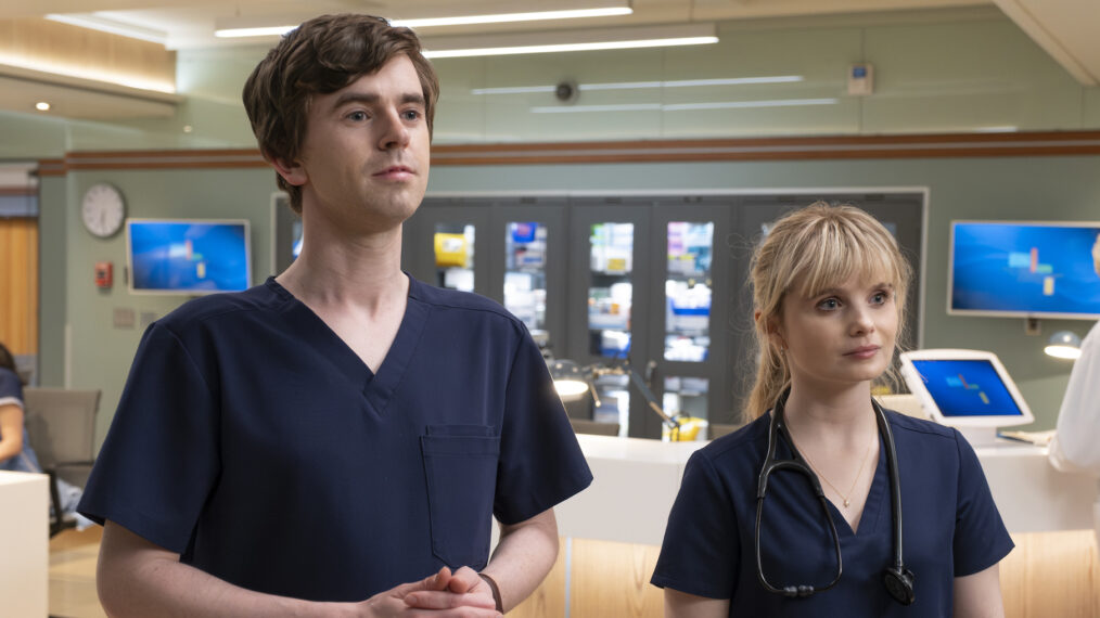 Freddie Highmore and Kayla Cromer in 'The Good Doctor' Season 7 Episode 6