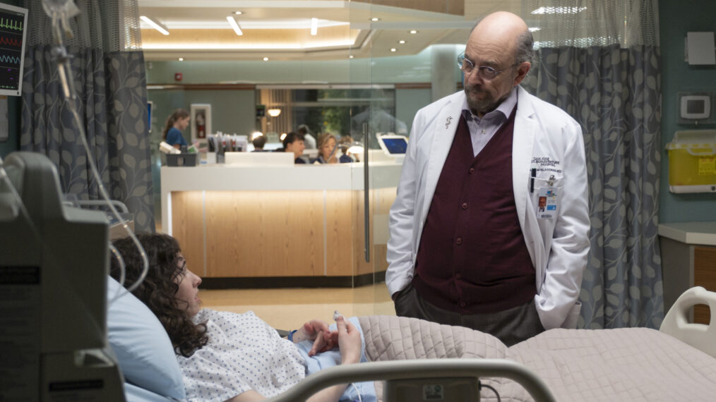 Richard Schiff and Ruby Kelley as Dr. Glassman and Hannah in 'The Good Doctor' Season 7 Episode 7 - 'Faith'